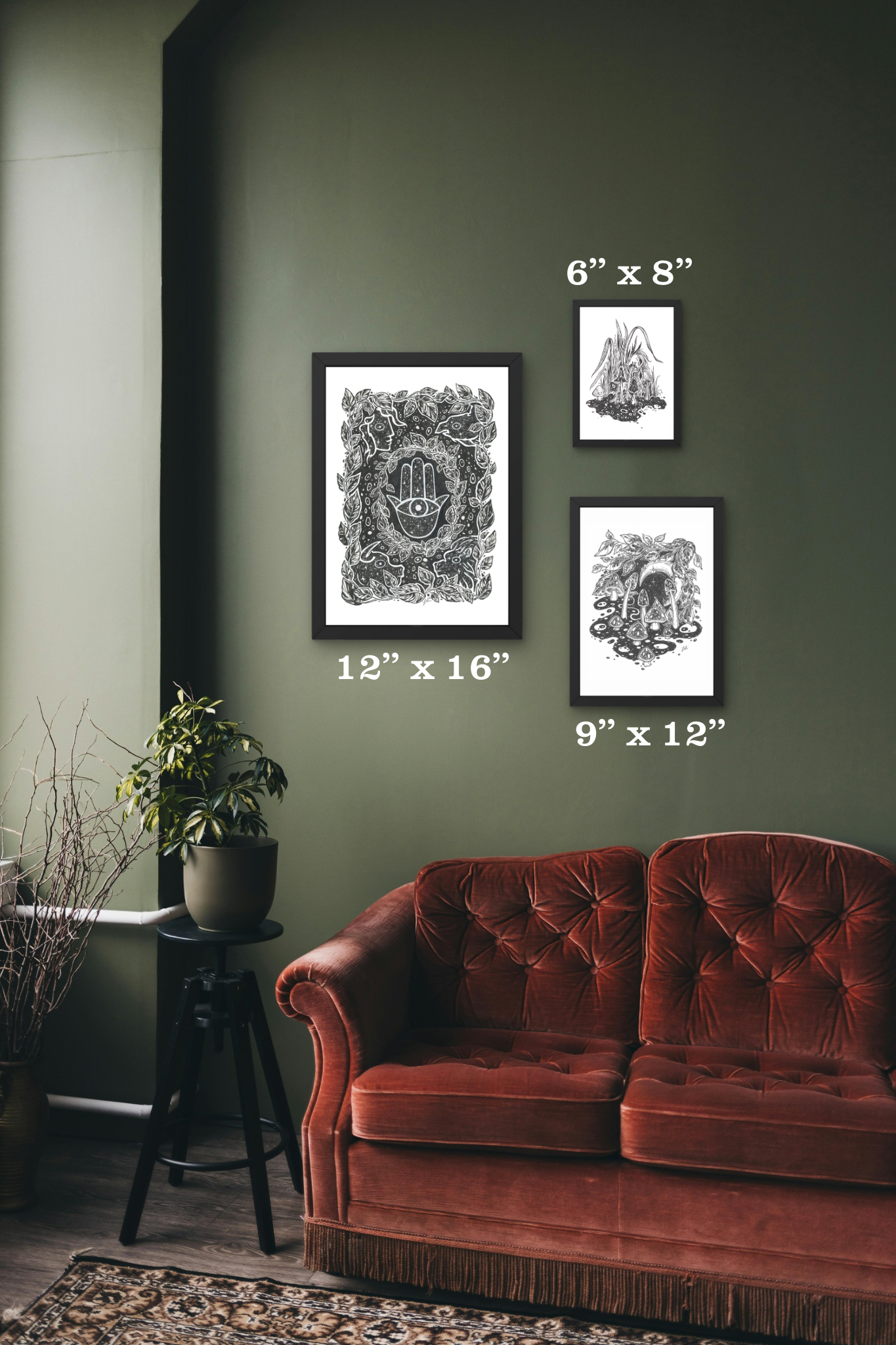 Fine Art Print // Bird & Skull