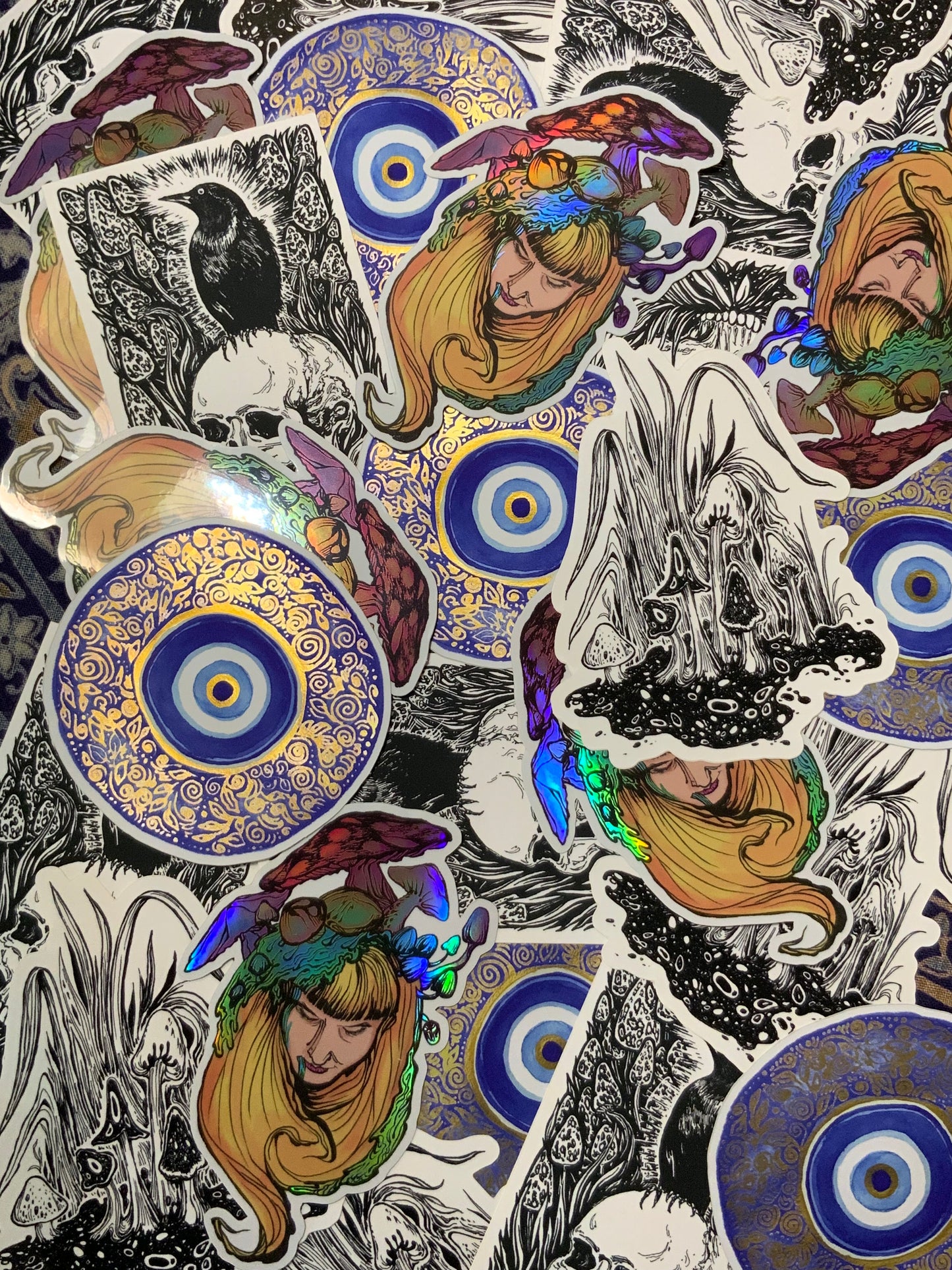Sticker Art // Evil Eye