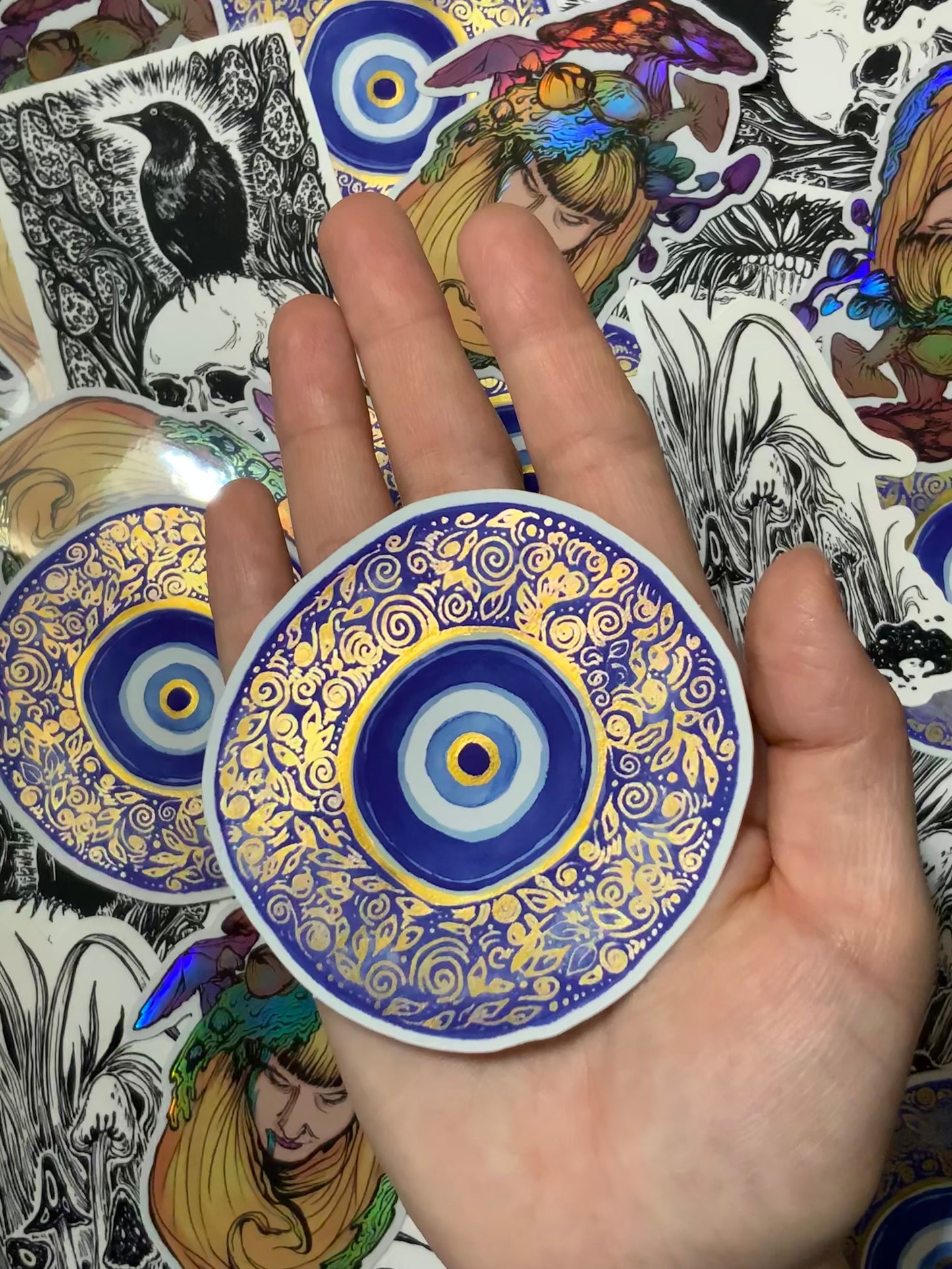 Sticker Art // Evil Eye